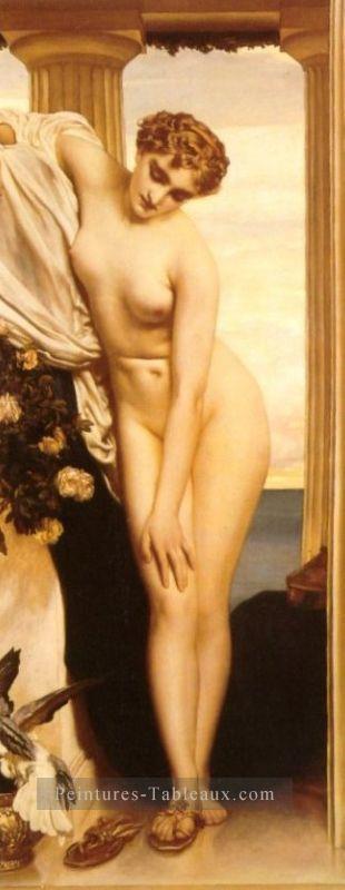 Vénus dévalorisant pour le bain 1866 académisme Frederic Leighton Peintures à l'huile